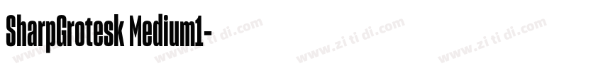 SharpGrotesk Medium1字体转换